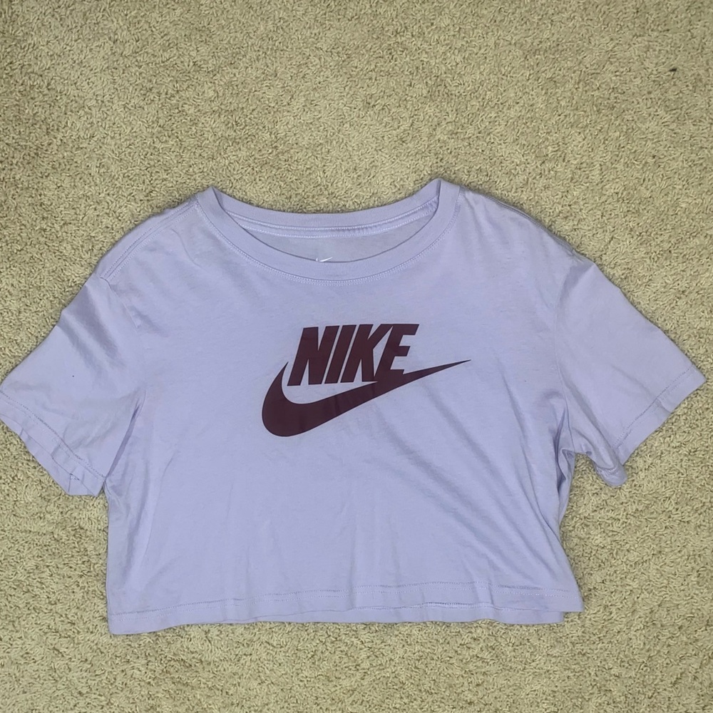Lavender Nike Crop T Shirt